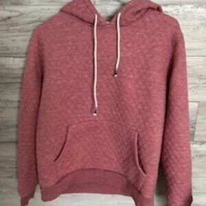 Marine Layer Corbet Women's Mauve/Pink Quilted Hoodie Sweatshirt